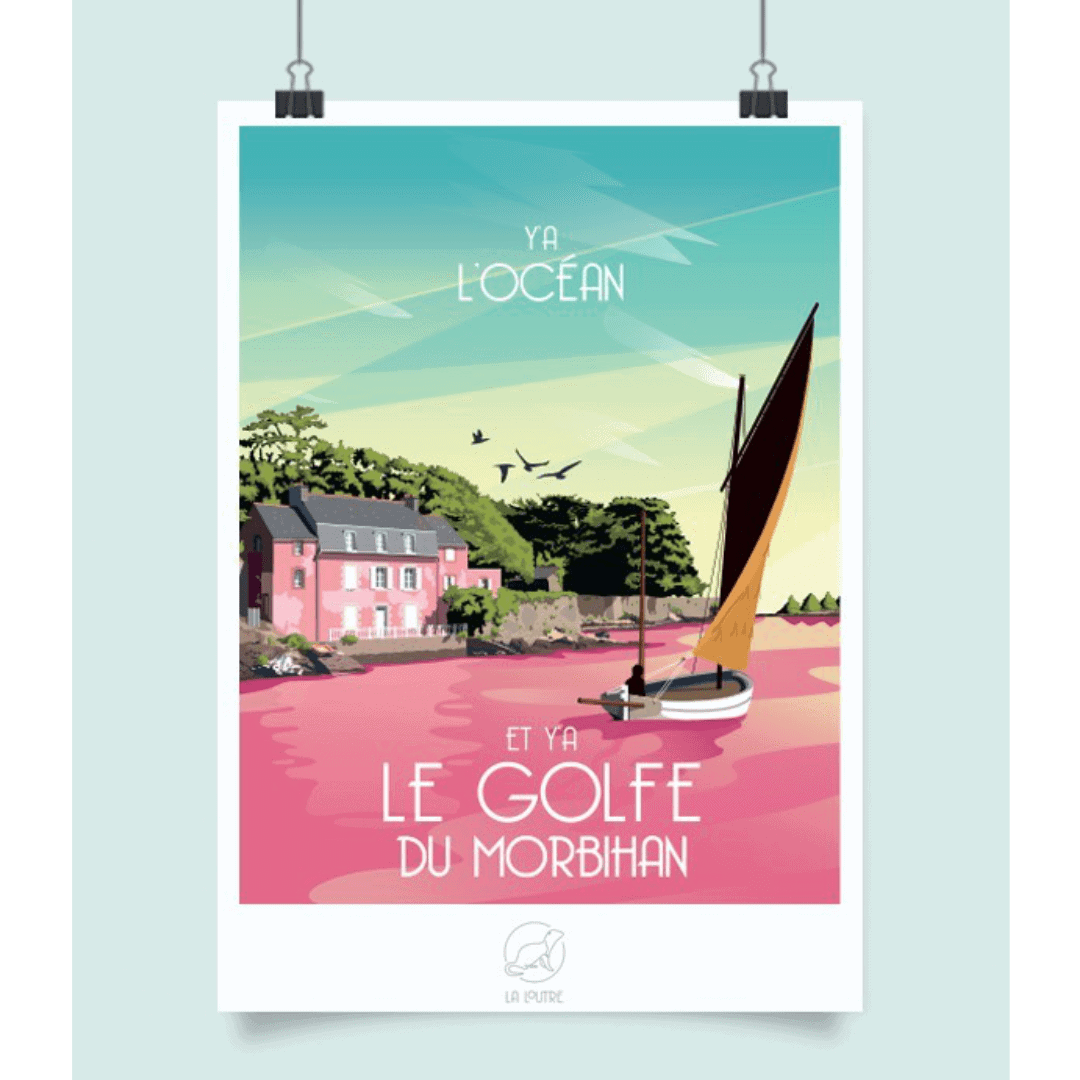 Affiche Golfe du Morbihan de La Loutre