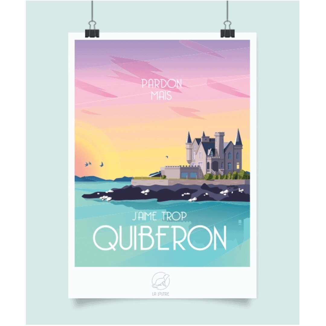 affiche quiberon de la poutre