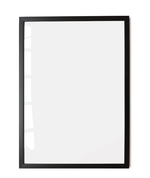 Cadre noir format de l'affiche de La Loutre