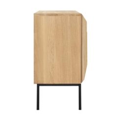 buffet stairs en chêne 4 portes vernis ethnicraft