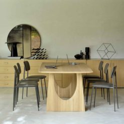 table haute à manger geometric en chene Ethnicraft