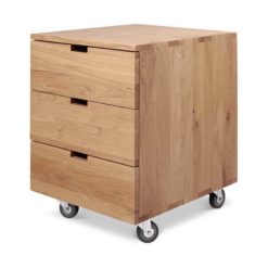 caisson billy en chene 3 tiroirs ethnicraft