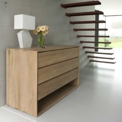 commode nordic en chene 3 tiroirs ethnicraft