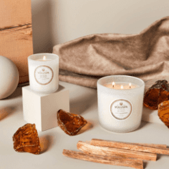 Bougie Suede Blanc - Voluspa galerie alréenne auray 56