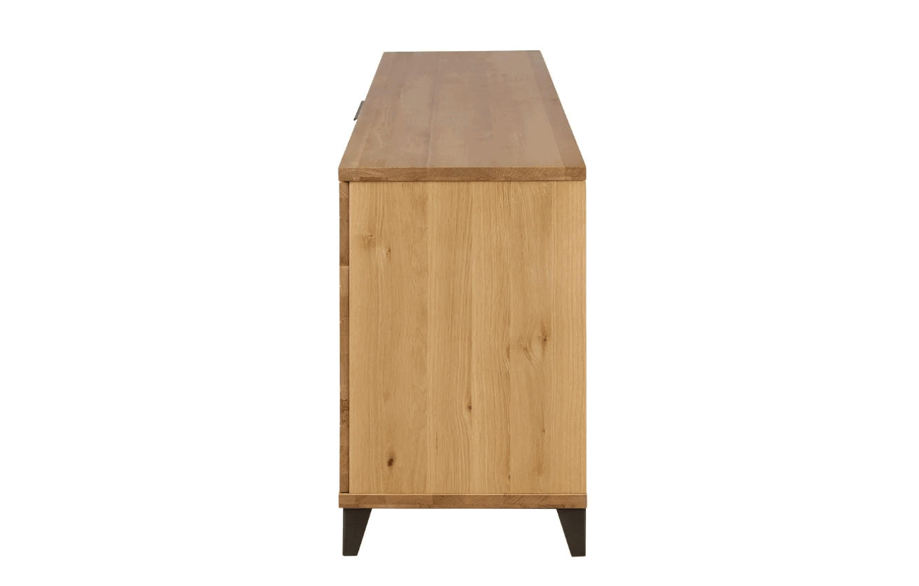 Buffet en chêne, pied en métal, zago, galerie alréenne auray 56