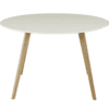 table basse Bloom ronde blanche bois zago galerie alréenne auray 56