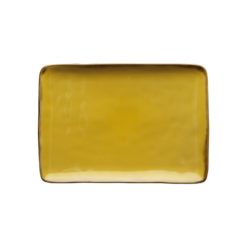 Assiette rectangle ocre thun milano galerie alréenne auray 56