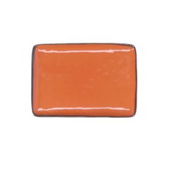 Assiette rectangle orange thun milano galerie alréenne auray 56
