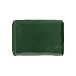 Assiette rectangle vert bouteille thun milano galerie alréenne auray 56