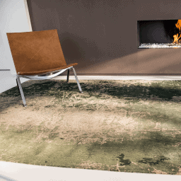 Tapis Cracks, Dark Pine De Poortere galerie alréenne auray 56