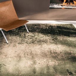 Tapis Cracks, Dark Pine De Poortere galerie alréenne auray 56