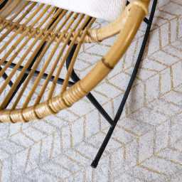 Tapis Jacob’s Ladder, Central Yellow De Poortere galerie alréenne auray 56