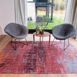 Tapis Streaks, Nassau Red De Poortere galerie alréenne auray 56