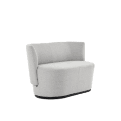 Canapé bolero, pied rond, R2125 - Mobitec galerie alréenne auray 56