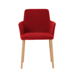 Chaise de table Rob C0210 rouge - Mobitec galerie alréenne auray 56