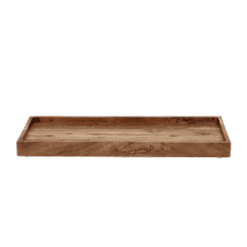 Plateau rectangle Manhattan acacia - Pomax galerie alréenne auray 56