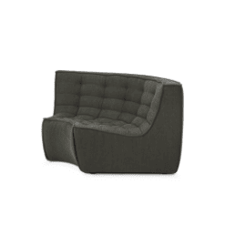Canapé N701 kaki angle arrondi - Ethnicraft galerie alréenne auray 56