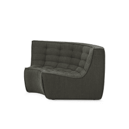 Canapé N701 kaki angle arrondi - Ethnicraft galerie alréenne auray 56