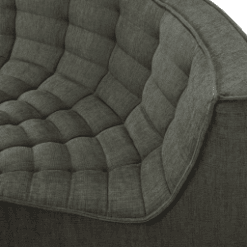 Canapé N701 kaki angle arrondi - Ethnicraft galerie alréenne auray 56