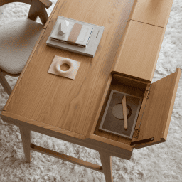 Bureau chêne et frêne – Image 5