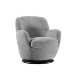Fauteuil pivotant, gris clair