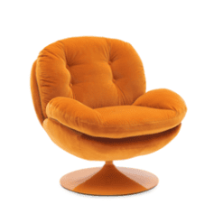 Fauteuil pivotant, Pop orange