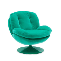 Fauteuil pivotant, Pop vert clair