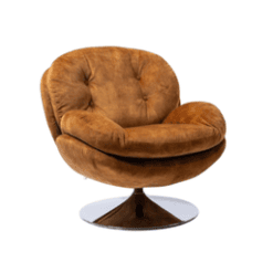 Fauteuil pivotant, Gold