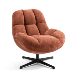 Fauteuil pivotant M, Terracotta