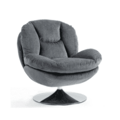 Fauteuil pivotant T, Gris foncé