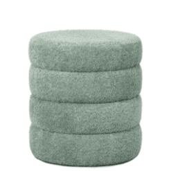 Pouf F, vert d'eau