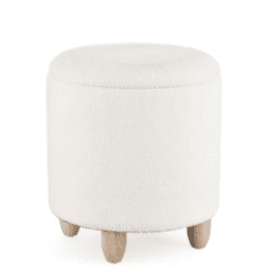Pouf Z, coffre blanc