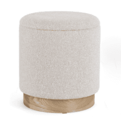 Pouf Zo, coffre gris