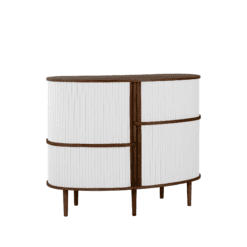 Buffet haut Auda, chêne foncé, Argent