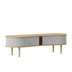 Banc / Meuble TV, Auda, chêne, Argent