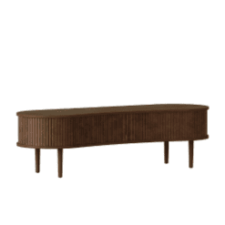 Banc / Meuble TV, Auda, chêne foncé, Noisette
