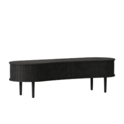 Banc / Meuble TV, Auda, chêne noir, Charbon