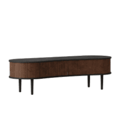 Banc / Meuble TV, Auda, chêne noir, Noisette