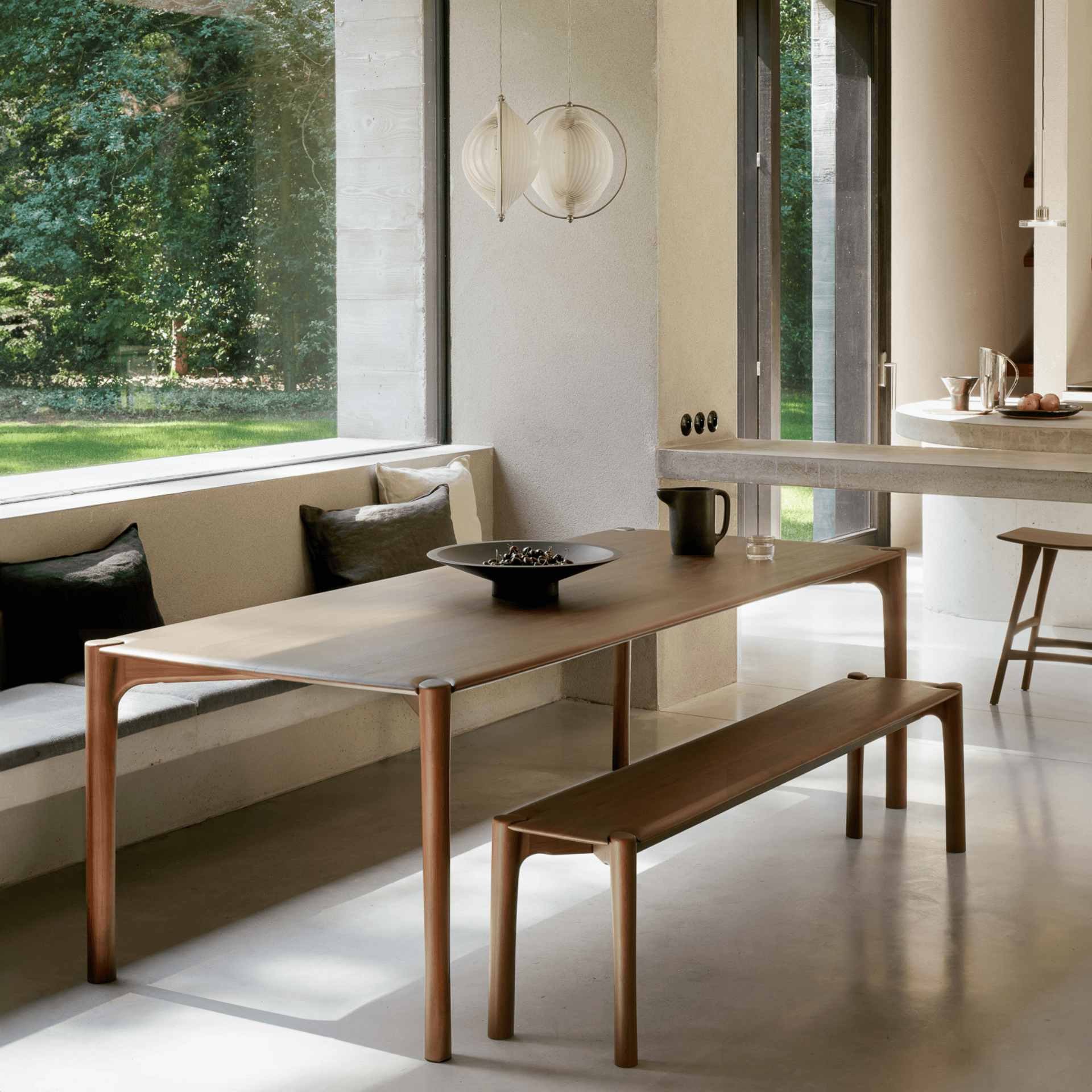 Table PI, teck brun - Ethnicraft – Image 4