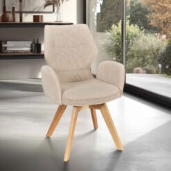 Chaise design, disponible dans de nombreuses couleurs avec ou sans accoudoir. Disponible avec option pivotante