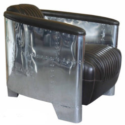 Fautueil club vintage marron foncé