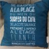 coussin ambiance bord de mer galerie Alréenne Auray