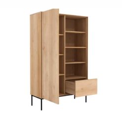 buffet whitebird en chene 1 porte 1 tiroir ethnicraft