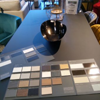 Finitions matière Fenix Table Imperial Line Galérie Alréenne