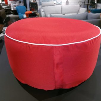 Pouf rouge deco Galerie Alréenne Auray