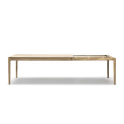 Table en bois brut ethnicraft dépliée