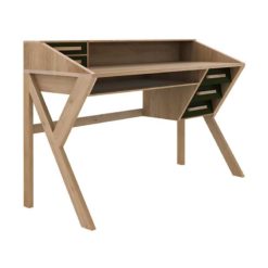bureau origami en chene noir ethnicraft