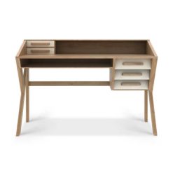 bureau origami en chene creme ethnicraft