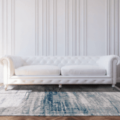 Tapis Mad Men Blue De Poortere galerie alréenne auray 56