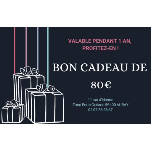 Bon cadeau 80 € galerie alréenne auray 56